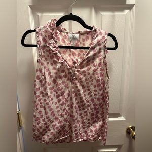 Anne Taylor Loft pink leopard shirt